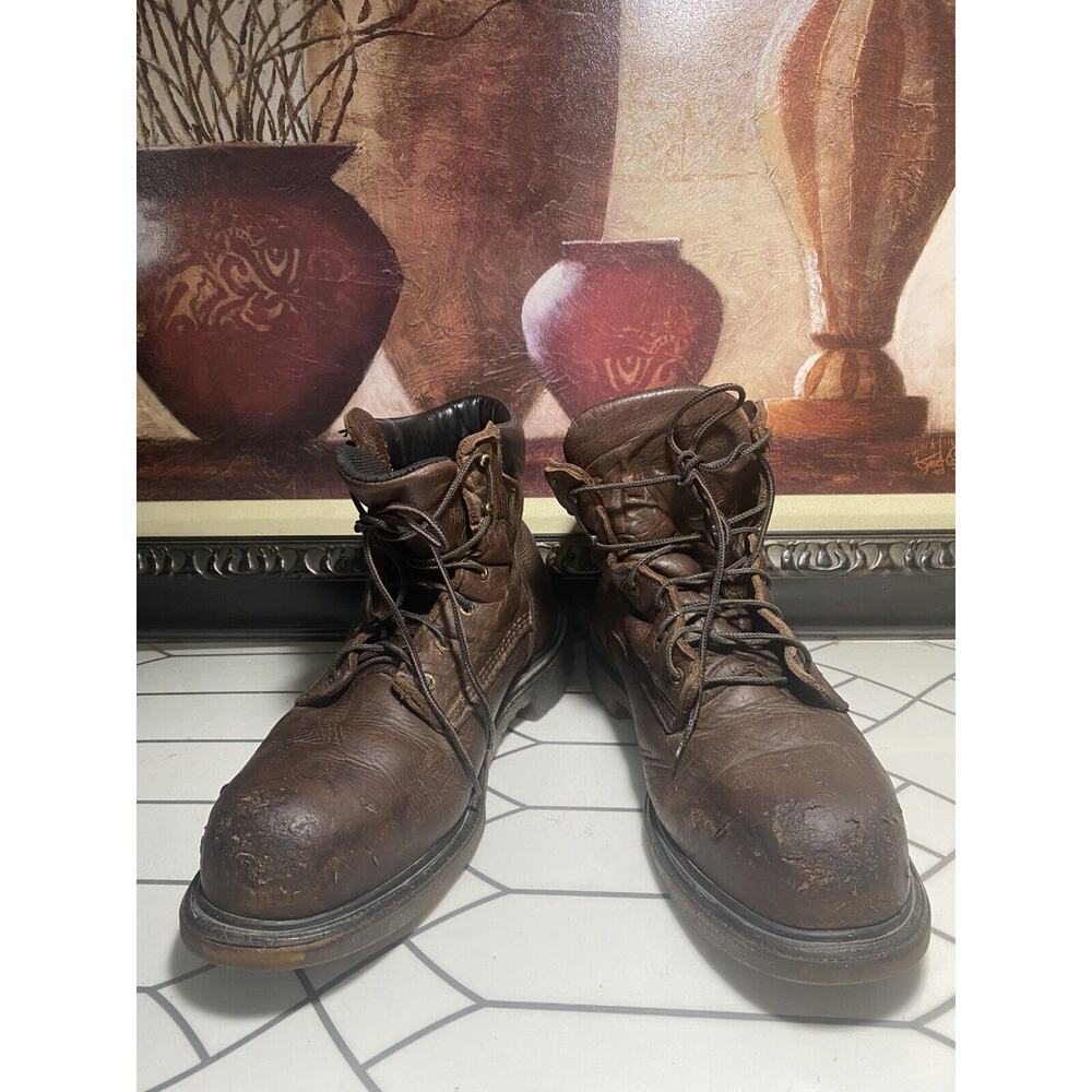 Red Wing 2406 Work Boots Steel Toe Brown Men Size 12 E Made in USA